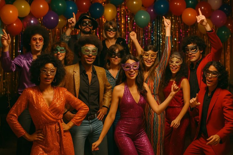 JB Mingle and Masquerade: A Night of Retro Glam and Groove!