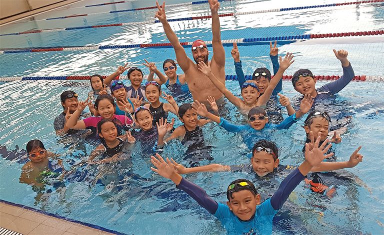 School Snaps: Olympic Swimmer And Commonwealth Gold Medallist James Goddard Visits Sri KDU International School